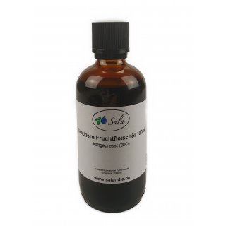 Sala Sea Buckthorn Flesh Oil cold pressed ORGANIC 100 ml glass bottle