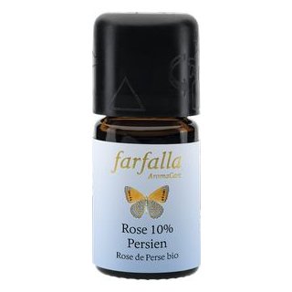 Farfalla Rose Persien 10% ätherisches Öl naturrein bio in Jojobaöl 5 ml