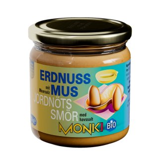 Monki Erdnussmus fein vegan bio 330 g