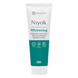 Niyok Zahncreme Whitening Mint mit Fluorid vegan 75 ml