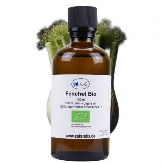 Sala Fenchelöl Aroma süß ätherisches Öl naturrein BIO 100 ml Glasflasche