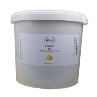 Sala Wool Fat Lanolin anhydrate pesticide free Ph. Eur. 5 kg 5000 g bucket