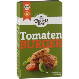 Bauckhof Tomatoes Burger with basil ready mixture gluten free vegan organic 140 g