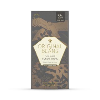 Original Beans Cusco Chuncho 100% strong Dark Chocolate organic 70 g