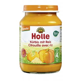 Holle Pumpkin with Rice Organic Baby Veggie Mix demeter 190 g