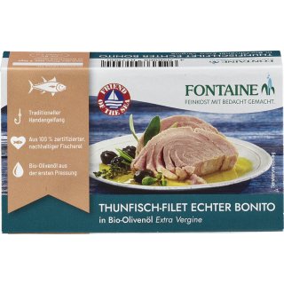 Fontaine Thunfischfilet Echter Bonito in Bio Olivenöl 120 g