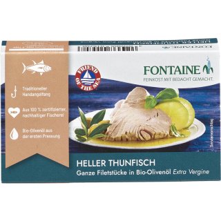 Fontaine Light Tuna in Organic Olive Oil 120 g