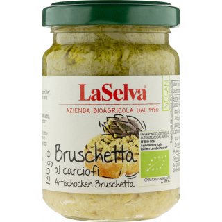 LaSelva Bruschetta ai carciofi Artichoke bruschetta vegan organic 130 g