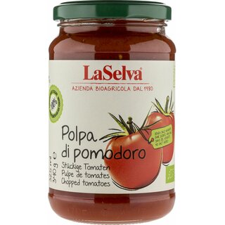 LaSelva Polpa di pomodoro Stückige Tomaten vegan bio 340 g