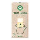 Lebensbaum Paper Tea Filter Size 2 100 pcs.