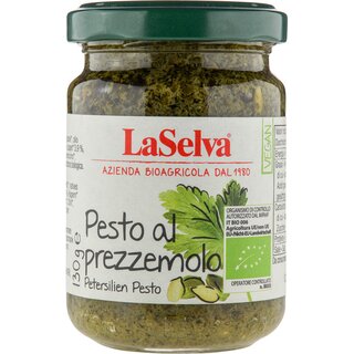 LaSelva Pesto al prezzemolo Parsely Pesto vegan organic 130 g
