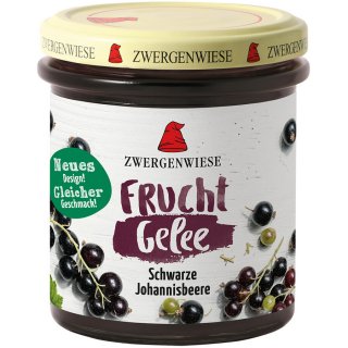 Zwergenwiese Fruit Jelly Black Currant vegan organic 195 g