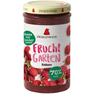 Zwergenwiese Fruchtgarten 70% Himbeere bio 225 g