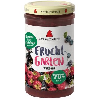 Zwergenwiese Fruchtgarten 70% Waldbeere vegan bio 225 g