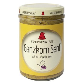 Zwergenwiese Ganzkorn Senf vegan bio 160 ml MHD (1 Stück)