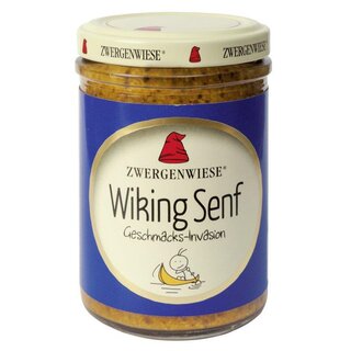 Zwergenwiese Wiking Senf vegan bio 160 ml