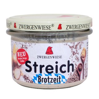 Zwergenwiese Brotzeit Streich mit Zwiebeln & Gewürze vegan bio 180 g