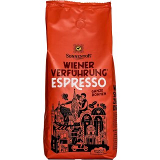 Sonnentor Wiener Verführung Espresso Kaffee ganze Bohne bio 1 kg 1000 g