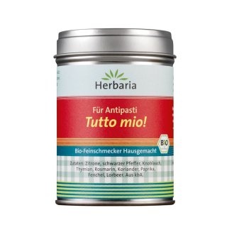 Herbaria Tutto Mio Gewürz für Anti Pasti bio 65 g Dose