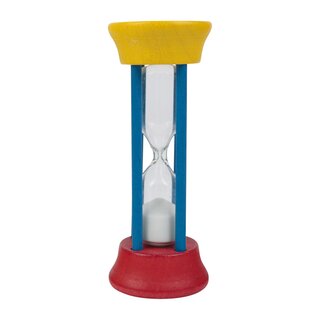 Redecker Toothbrush Clock Hourglass red yellow blue