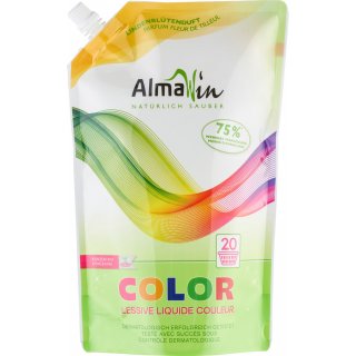 AlmaWin Flüssiges Waschmittel Color Lindenblüte Ökokonzentrat vegan 1,5 L 1500 ml Ökopack