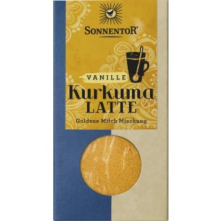 Sonnentor Kurkuma Latte Vanille Goldene Milch Mischung vegan bio 60 g Tüte