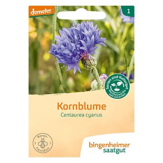 Bingenheimer Saatgut Kornblume Centaurea cyanus demter bio für 3-4 m²