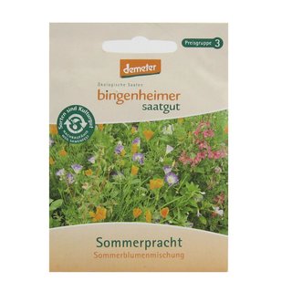 Bingenheimer Saatgut Sommerpracht Sommerblumenmischung demeter bio für ca. 1 m²