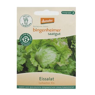 Bingenheimer Saatgut Eissalat Laibacher Eis demeter bio für 120-150 Pflanzen