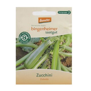 Bingenheimer Saatgut Zucchini Zuboda demeter bio für ca. 10 Pflanzen