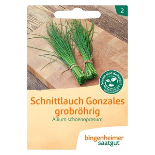 Bingenheimer Saatgut Schnittlauch Gonzales grobröhrig bio für ca. 10 m²