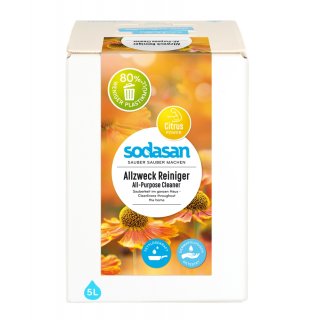 Sodasan All-Purpose Cleaner Citrus Power 5 L 5000 ml Bag in Box
