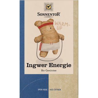 Sonnentor Ginger Energy Spice Tea Mix organic 20 x 1,8 g teabags 32,4 g