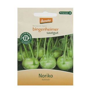 Bingenheimer Saatgut Kohlrabi Noriko weiß demeter bio für 60-70 Pflanzen