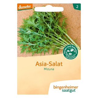 Bingenheimer Saatgut Asia Salat Mizuna demeter bio für ca. 5 m²