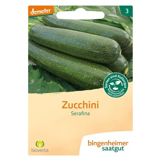 Bingenheimer Saatgut Zucchini Serafina demeter bio für ca. 8 Pflanzen
