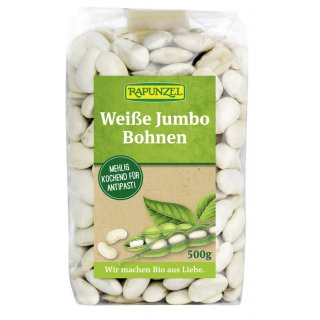 Rapunzel Weiße Jumbo Bohnen bio 500 g über Bestand hinaus voraussichtlich April wieder lieferbar